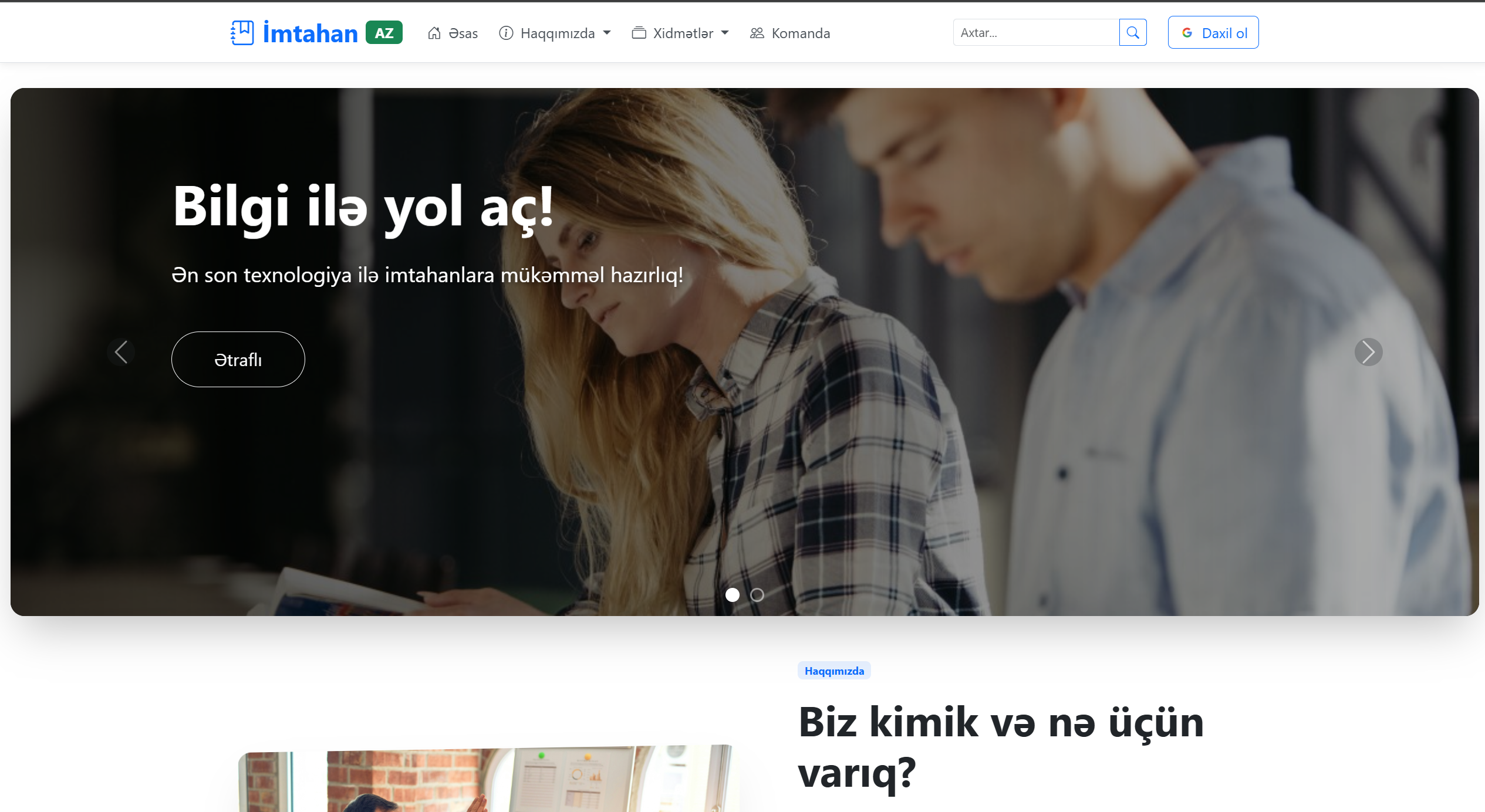 İmtahan Sistemi Layihəsi